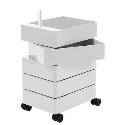 360° - ABS chest of 5 drawers with casters.
