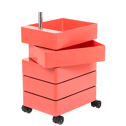 360° - ABS chest of 5 drawers with casters.