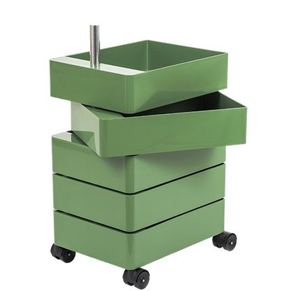 360° - ABS chest of 5 drawers with casters.