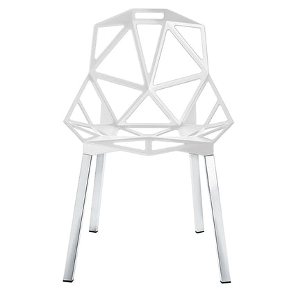 Chair_One by Magis #white - polished aluminium legs #