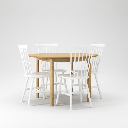 Department Wood Dining Table Set Oak/ White