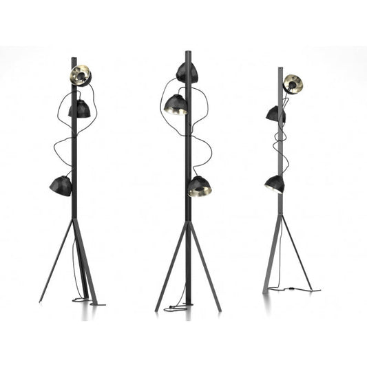 TREPIED - Steel floor lamp.