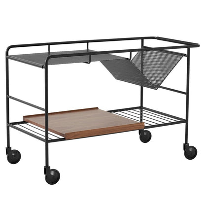 ALIMA NDS1 - Steel and wood drinks trolley