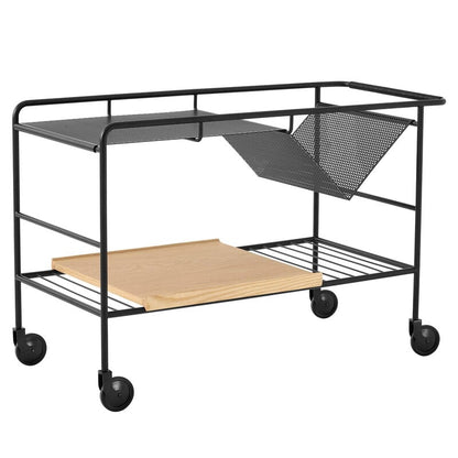 ALIMA NDS1 - Steel and wood drinks trolley