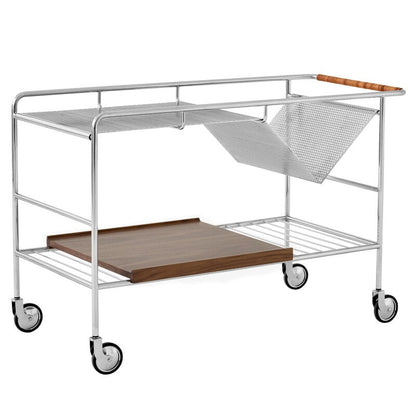ALIMA NDS1 - Steel and wood drinks trolley