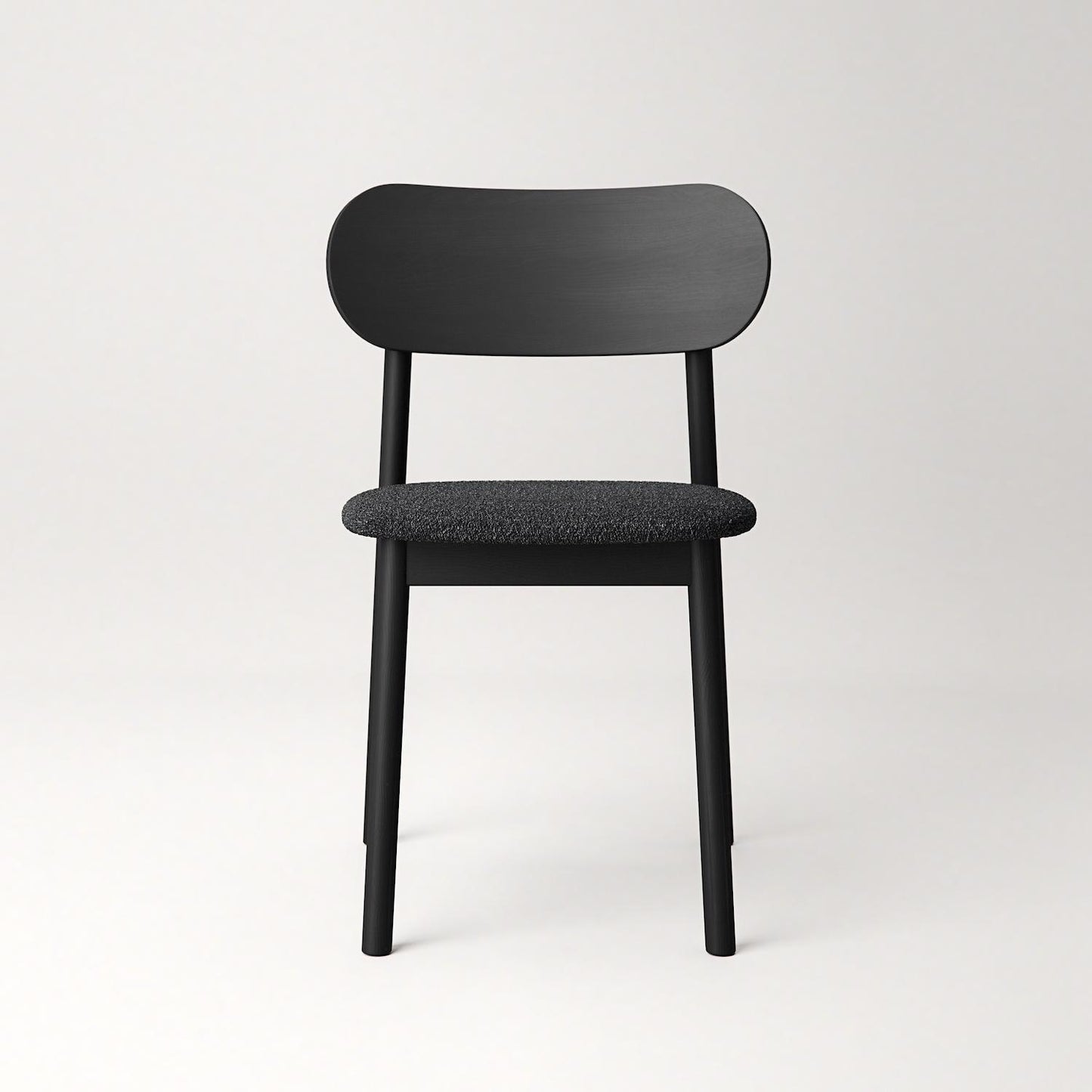 Decotique Elephant Dining Chair Black/Anthracite Bouclé