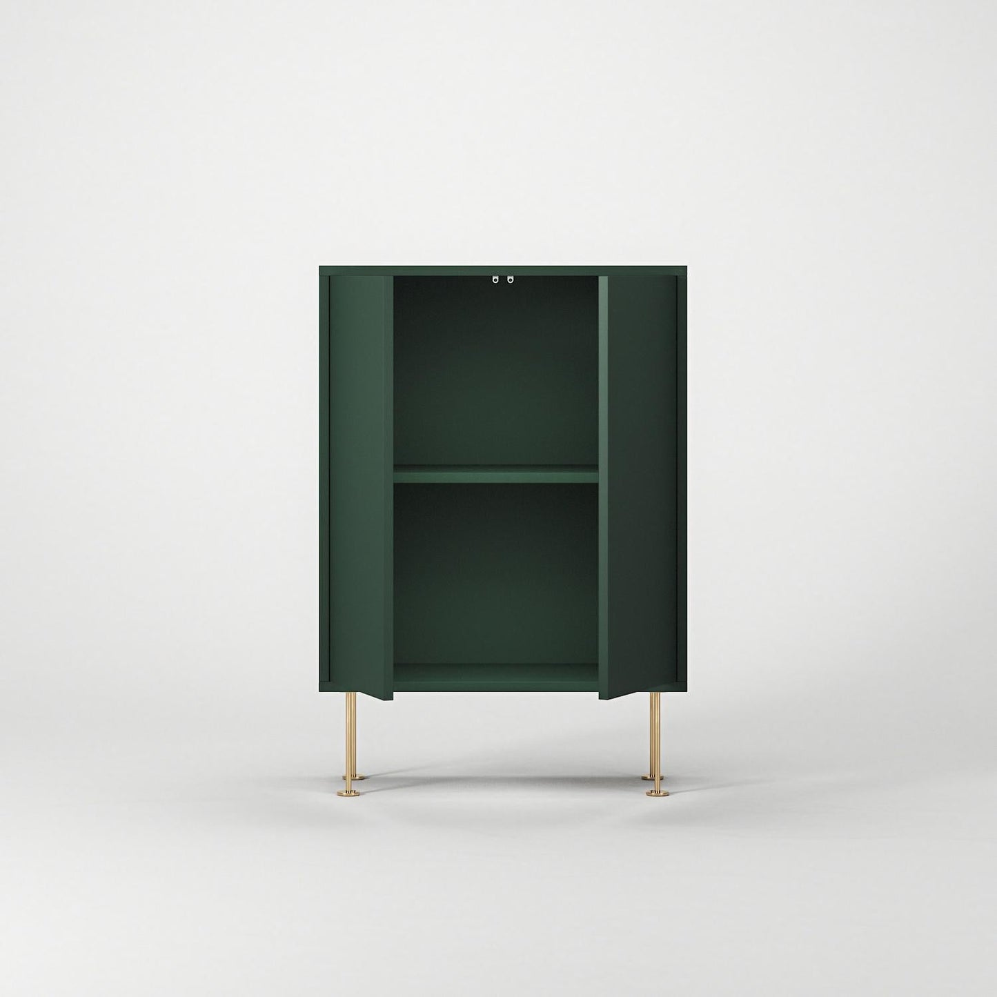 Decotique Vogue Cabinet 64 Green/Brass