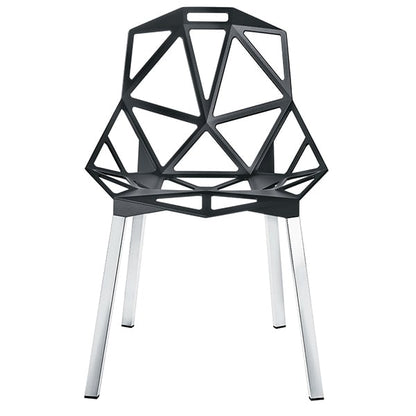 Chair_One by Magis #anthracite - polished aluminium legs #