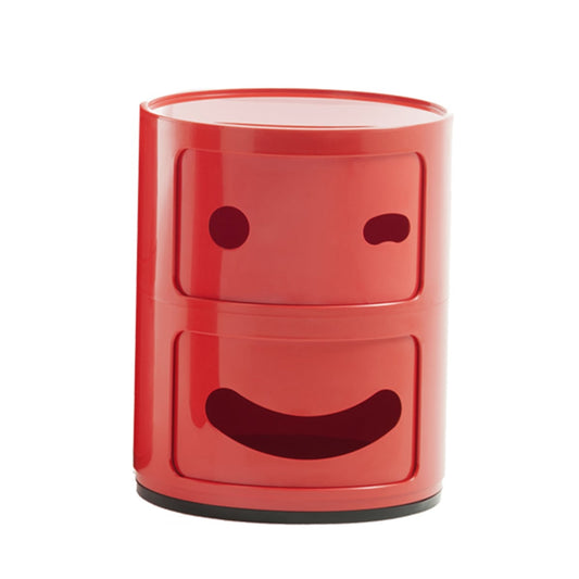 Componibili Smile storage unit 3, 2 modules, red