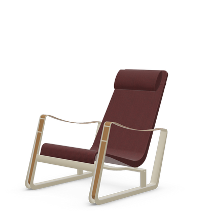 Cite Lounge Chair (Prouve Blanc Colombe (Ecru) powder-coated (smooth)) by Vitra