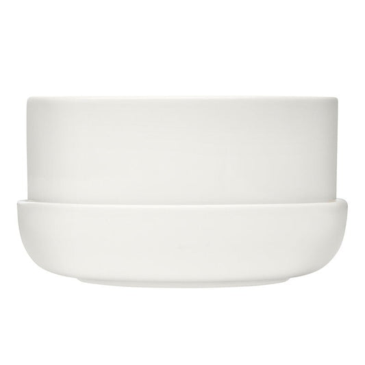 Nappula plant pot with saucer by Iittala #240 x 130 mm, white #