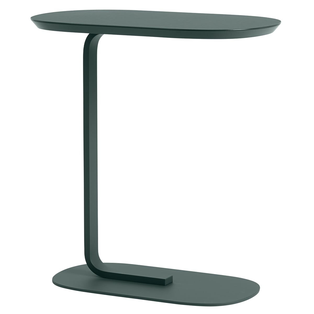 Relate side table, h. 60,5 cm, dark green