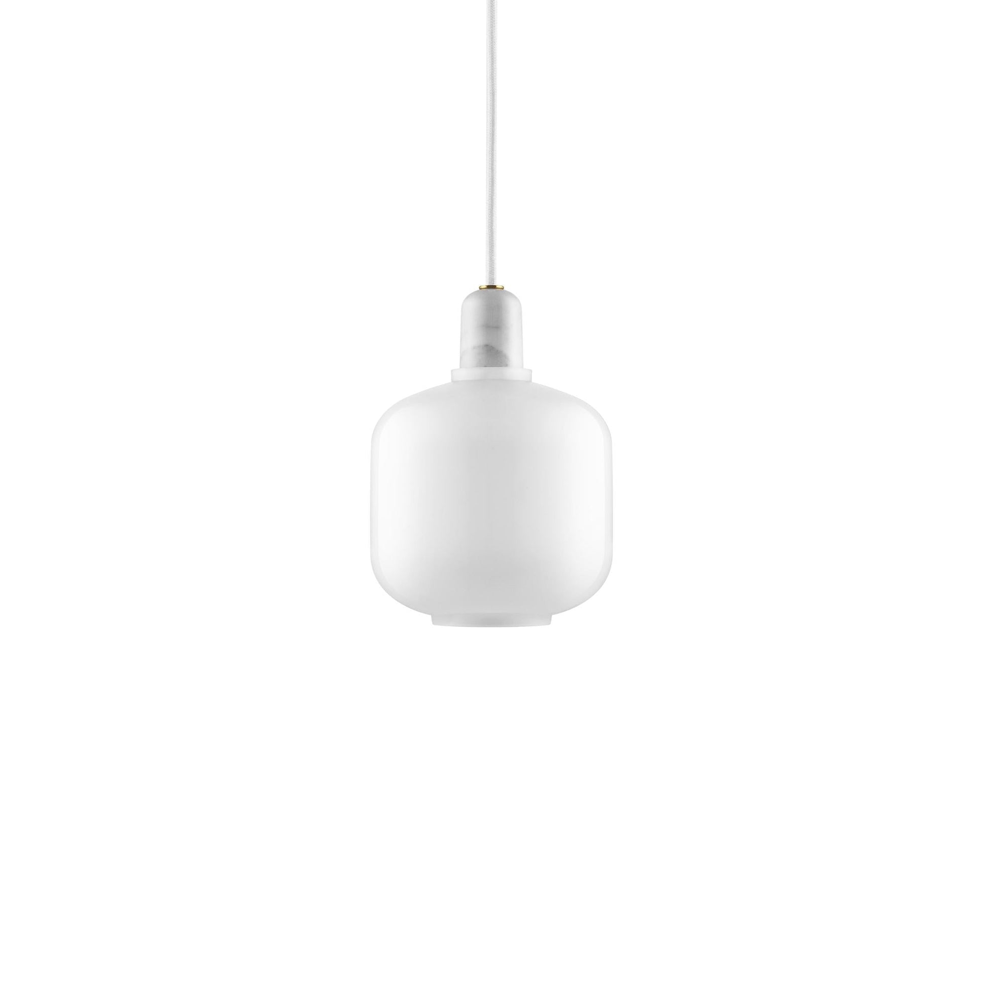 Amp Pendant Lamp Small by Normann Copenhagen #White / White marble