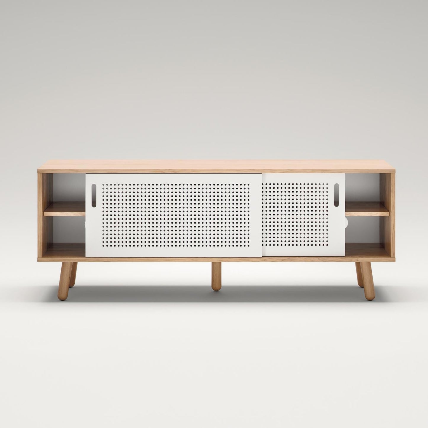 Department Ray TV Bench 150 cm Oak/White