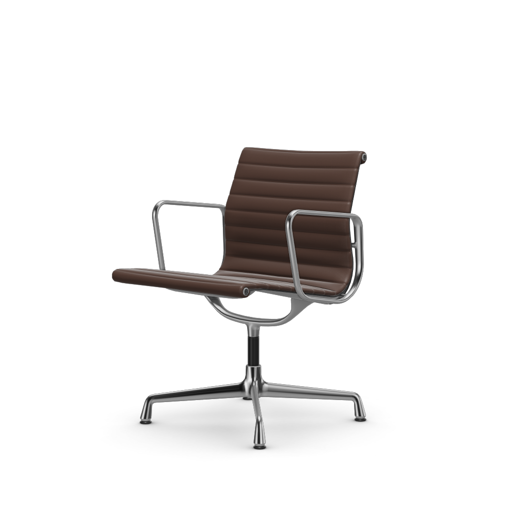 Aluminium Chairs EA 108 swivel – Conference (Cover material - Fabric Leather)