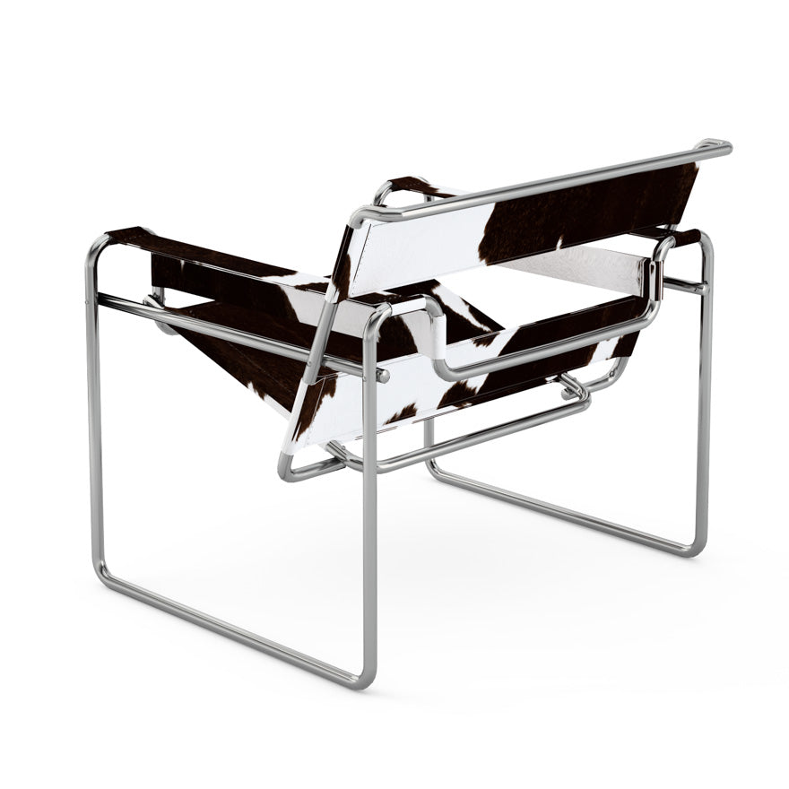 Vasily Chair - Leather Easy Chair with Armrest.