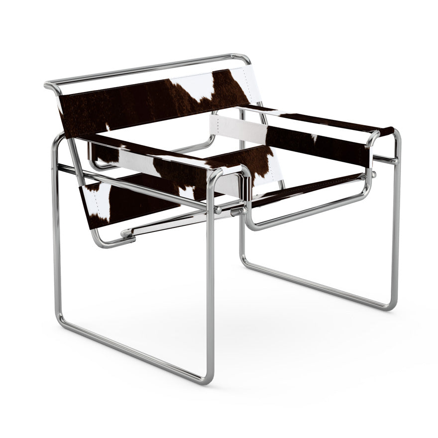 Vasily Chair - Leather Easy Chair with Armrest.