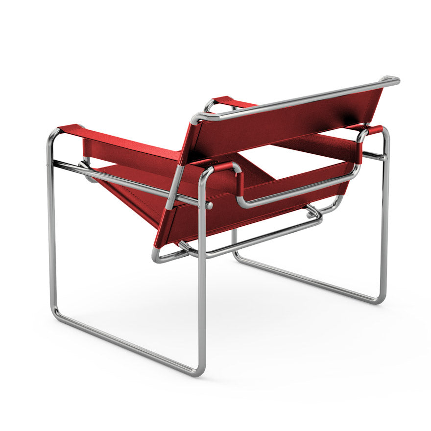 Vasily Chair - Leather Easy Chair with Armrest.