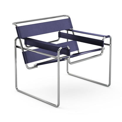Vasily Chair - Leather Easy Chair with Armrest.