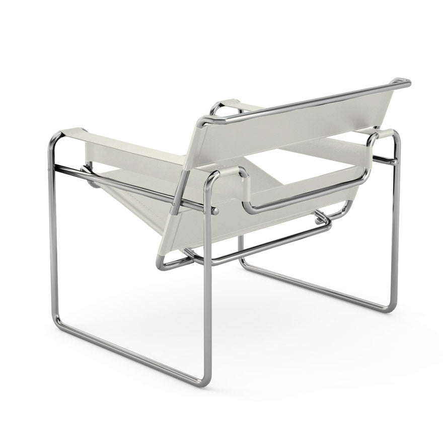 Vasily Chair - Leather Easy Chair with Armrest.