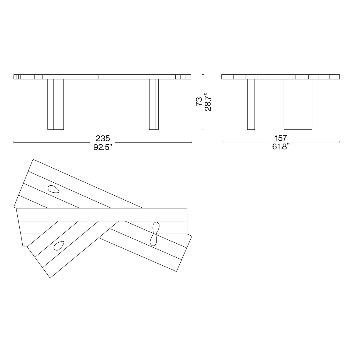Bentaglio multi-functional table.