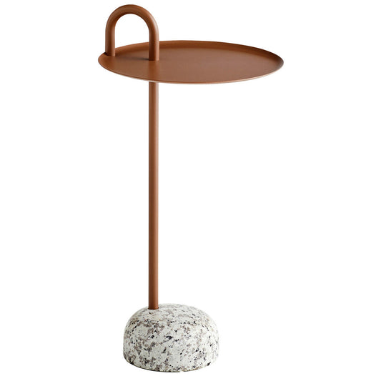 Bowler side table, pale brown