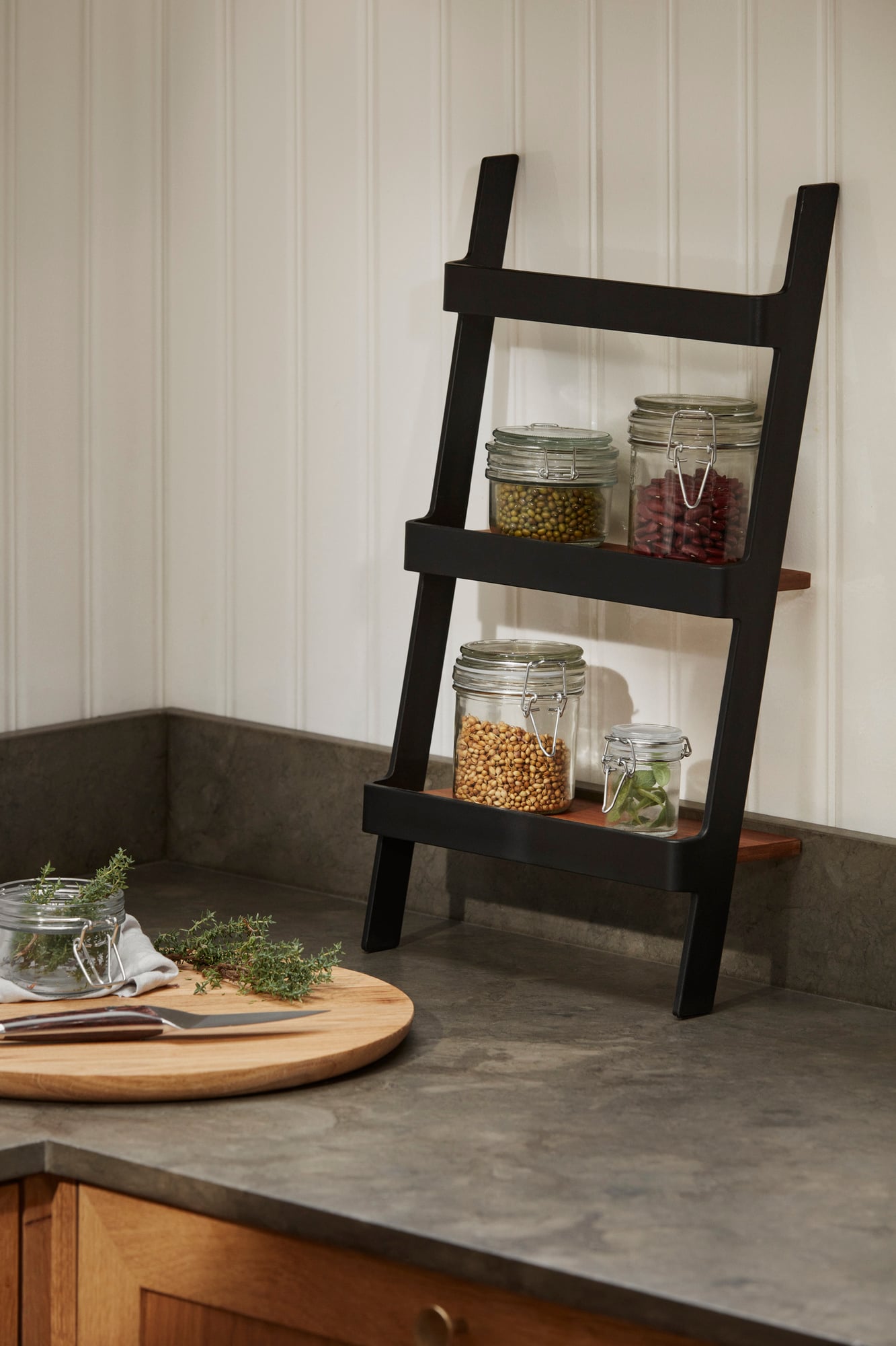 Nordic Kitchen mini ladder shelf, 50 cm, bamboo