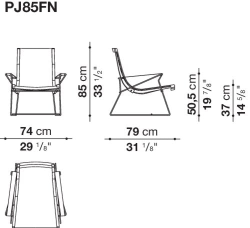 J.J. Lounge Chairs with medium backrest (Upholstery Material - Leather Alfa) (Request Info).