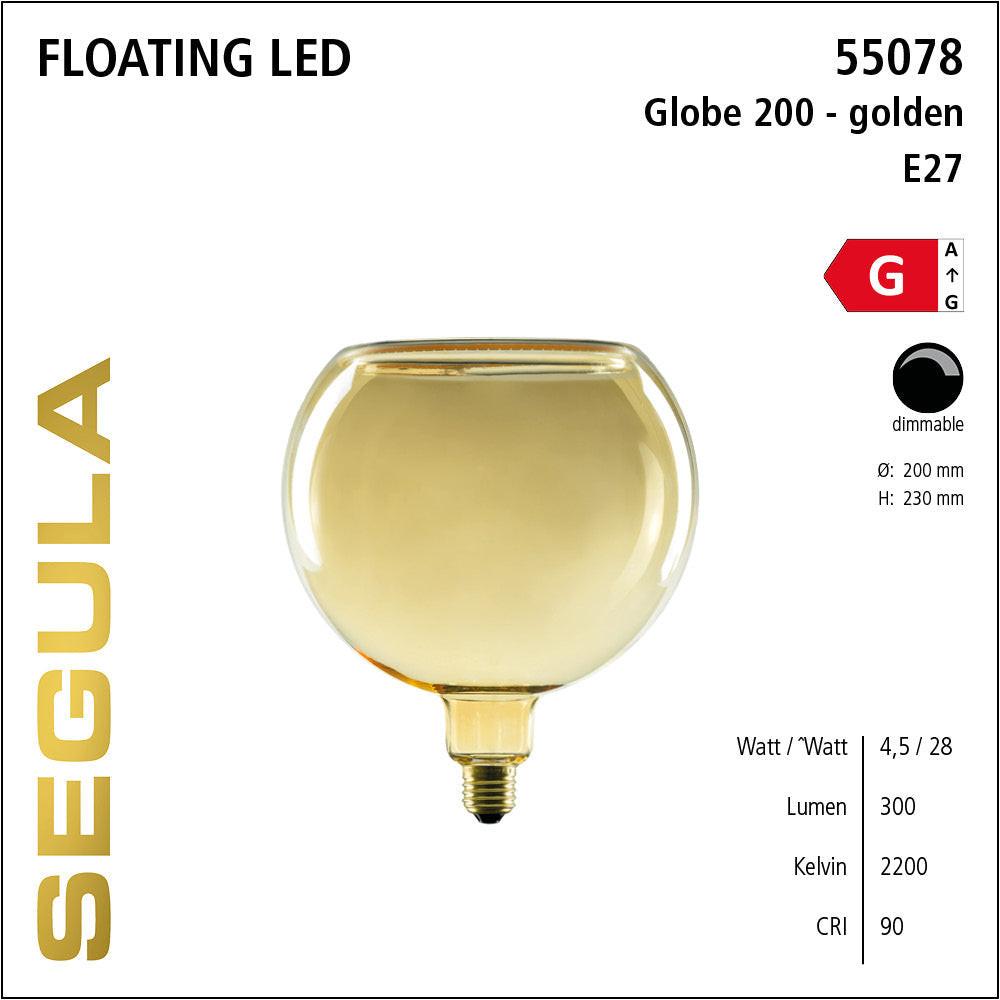 Floating Globe Golden Pendant Lamp (Request Info).