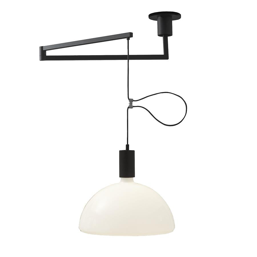 AS41C - Swivel opal glass pendant lamp.