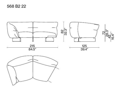 Moncloud Fabric Sofa.