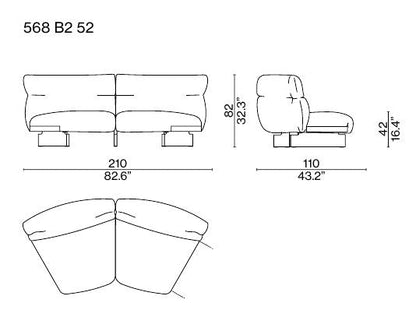 Moncloud Fabric Sofa.