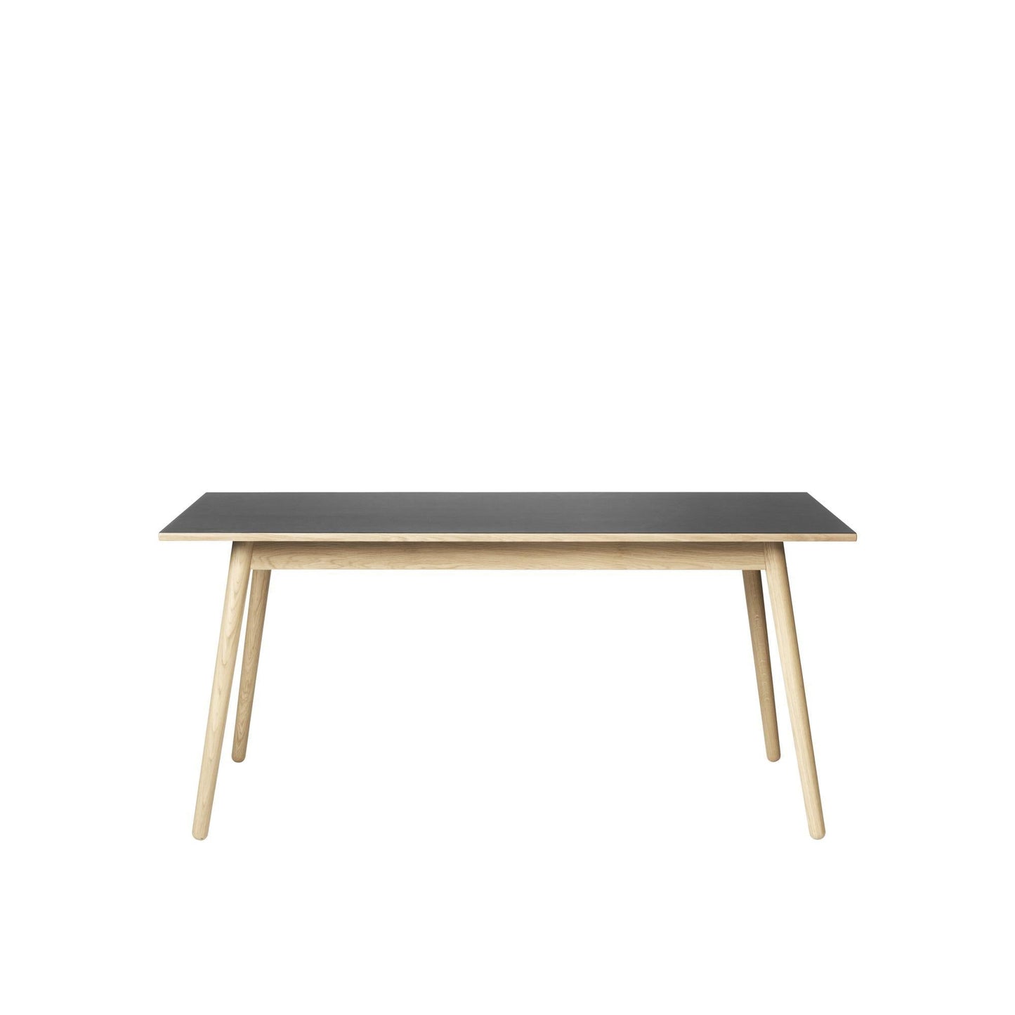 FDB Furniture C35B Dining Table 160 cm Black Lacquered Oak