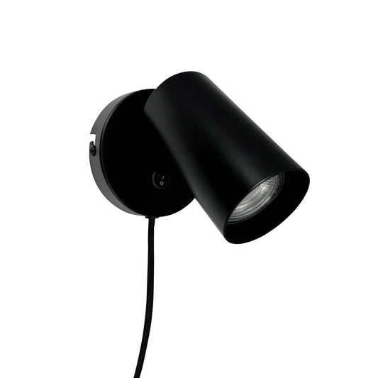 Dyberg Larsen Modern Spot With Switch And Cord Black
