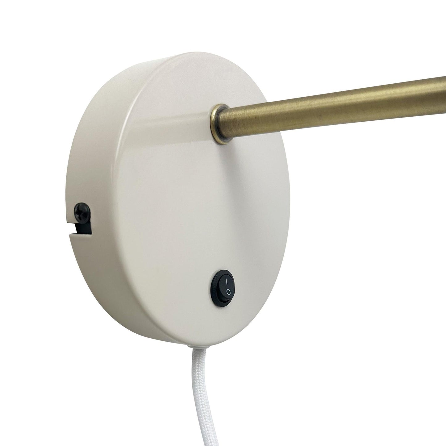 Dyberg Larsen Ocean Wall Lamp Beige/ Brass