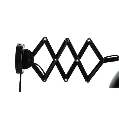 Dyberg Larsen Futura Wall Lamp With Folding Arm Matt Black and White