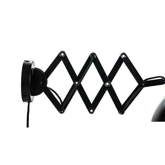 Dyberg Larsen Futura Wall Lamp With Folding Arm Matt Black and White