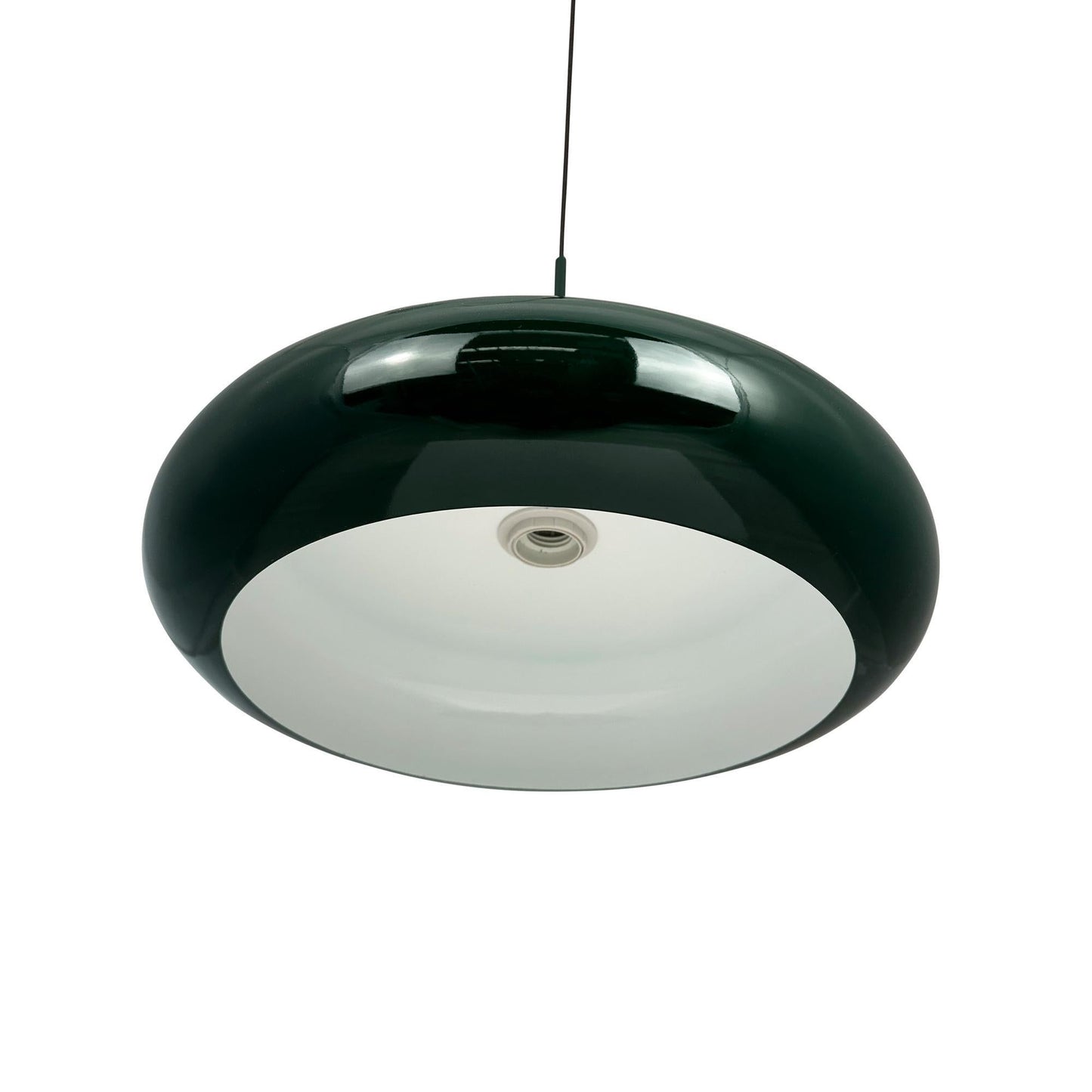 Dyberg Larsen Planet Pendant With Ring Wood/ Dark Green