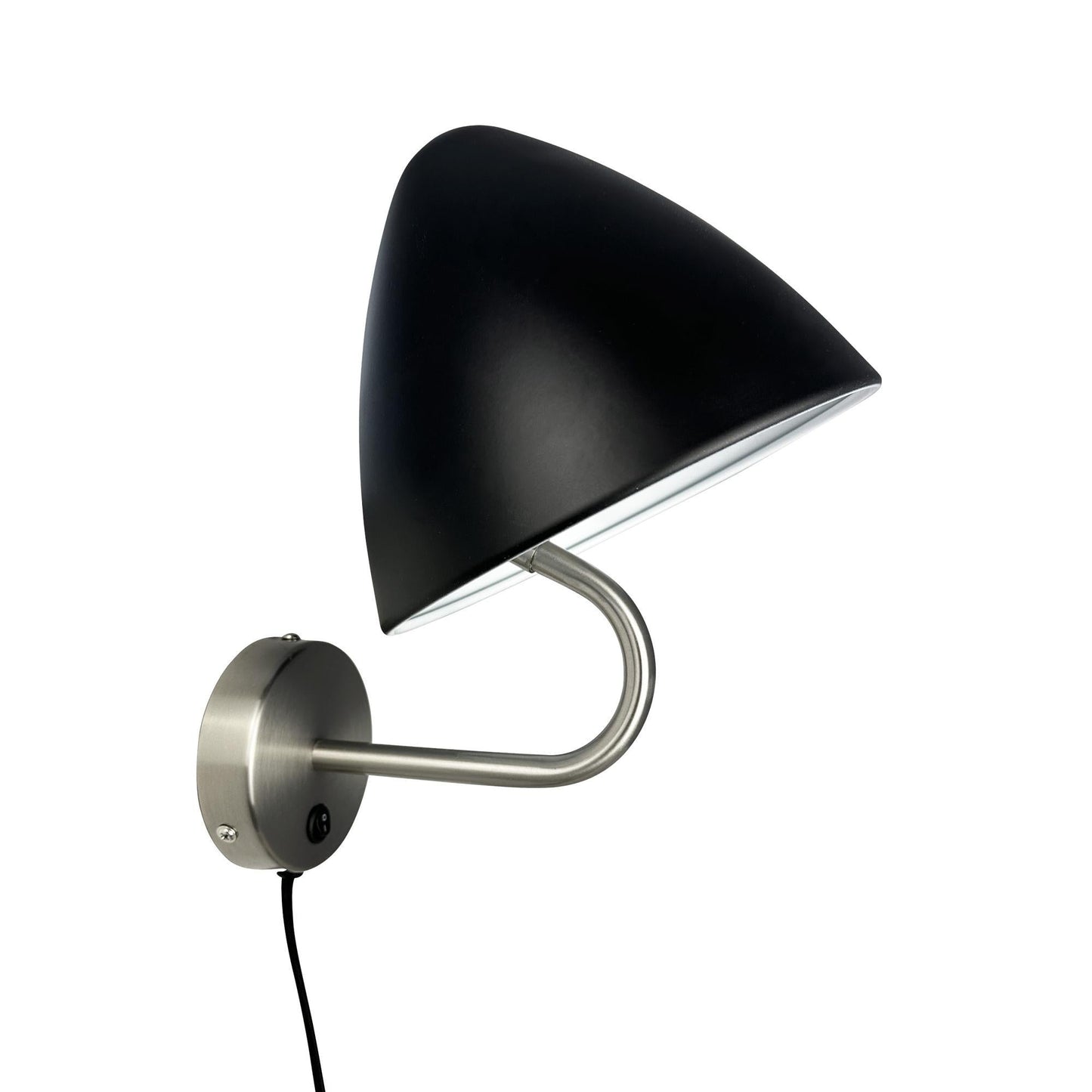 Dyberg Larsen Oulu Wall Lamp Black/ Brushed Steel