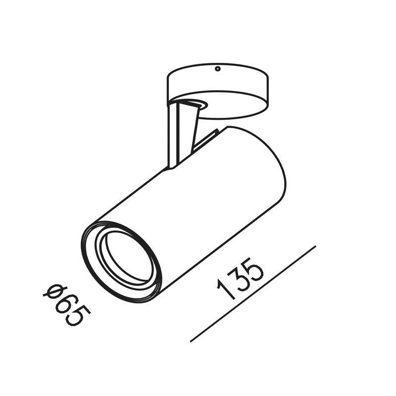 Tube AS.65 GU10 Serie Ceiling Spot (Request Info).