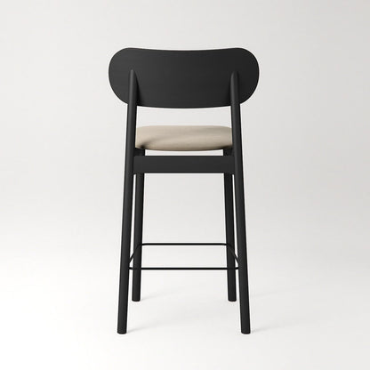 Decotique Elephant Bar Stool Black/Beige Velvet