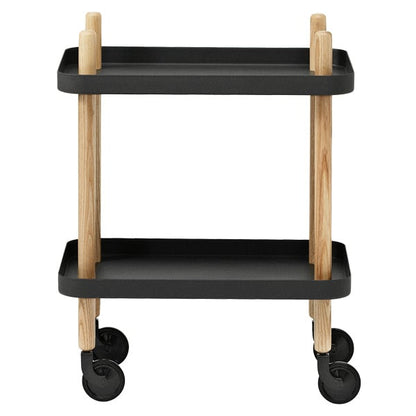Block table trolley, black