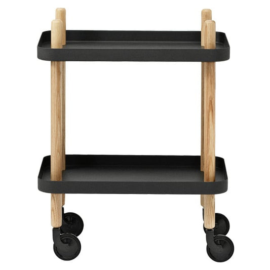 Block table trolley, black