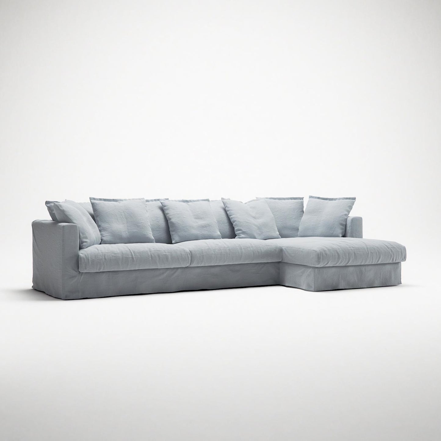 Decotique Le Grand Air 3-Seater Sofa Chaise Right Nordic Sky