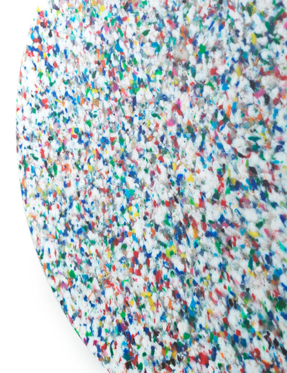 Bit stool, white - multi