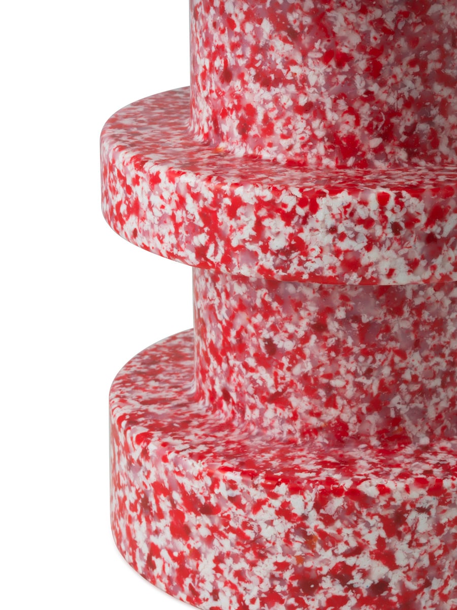 Bit stool, stack, red