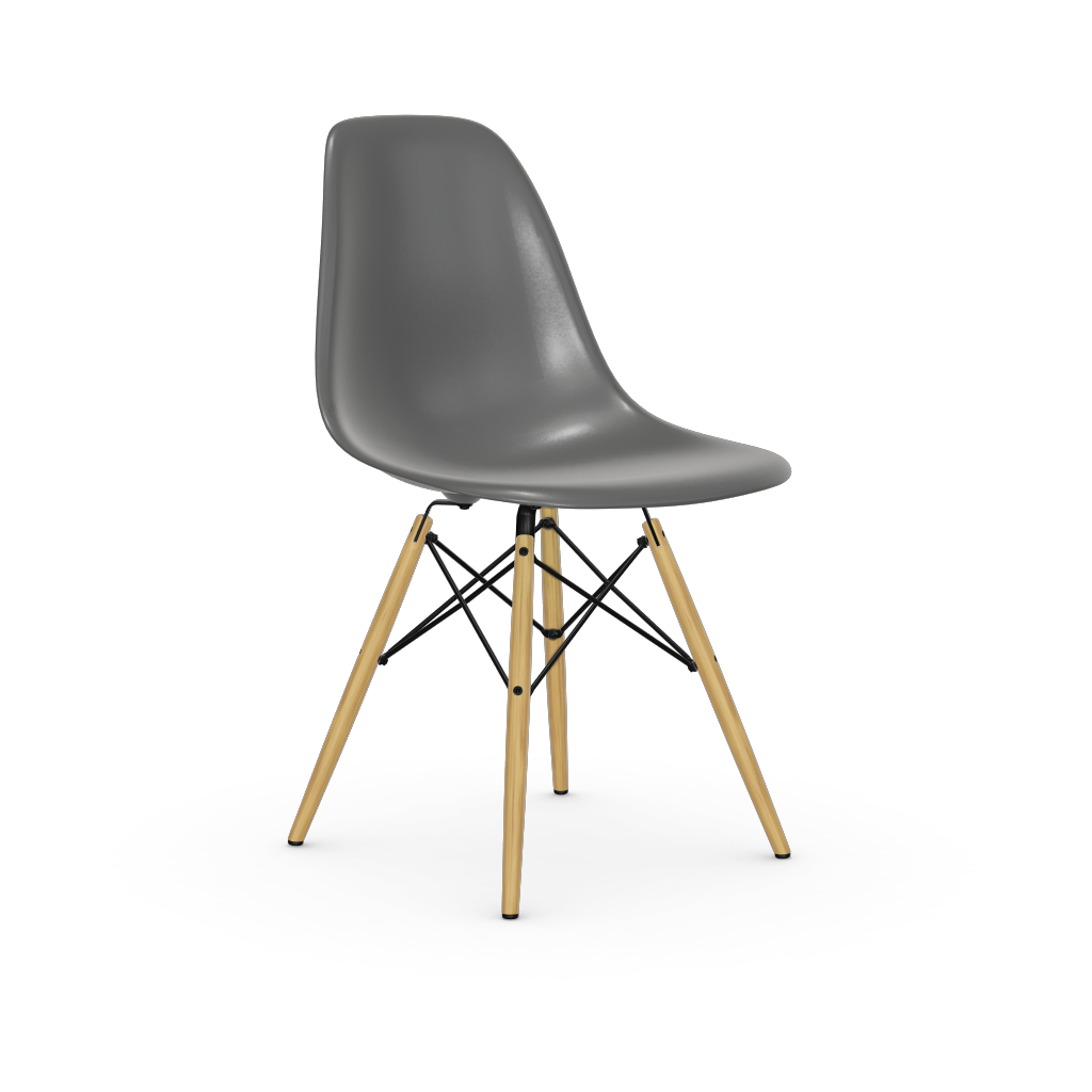 Eames Plastic Side Chair DSW (without upholstery).