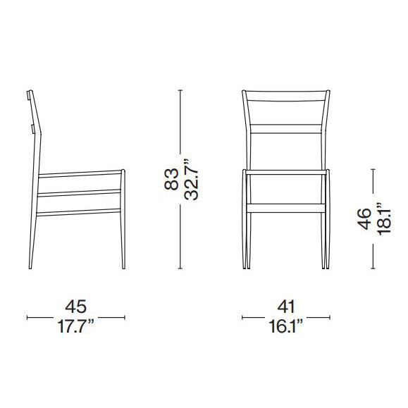 699 Superleggera Cane Chair.