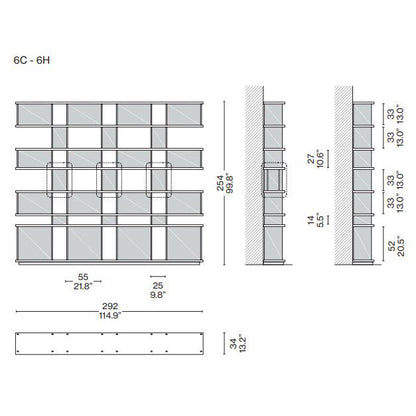 Nuage Type MX Wall (Model - 292x35xH254)