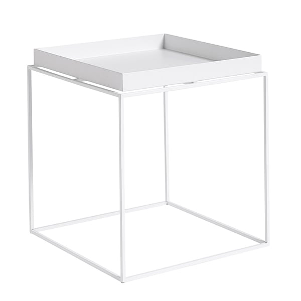 Tray table medium square, white
